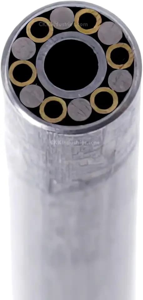 Mosaic Pin - (0.250 (1/4) Inch Diameter) - (881ASBA) - (Aluminum Outer Material)(Aluminum, Brass, & Stainless Inner Material) - Decorative Knife Handle Pins and Rods for Fixed Blade Knives