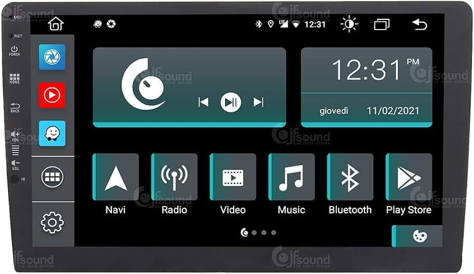 Universal Autoradio 2DIN Android GPS Bluetooth WiFi Dab USB Full HD Touchscreen Display 10" Easyconnect Easyconnect 8-Kern-Prozessor Sprachbefehle