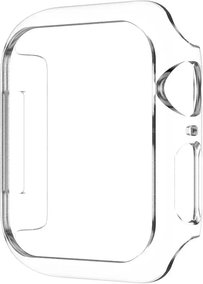Hartschalen-PC-Case für die Apple Watch 44 mm Series 4/5/6/SE/7, schlankes Bumper-Cover, belüfteter Rahmen, stoßfest, Transparent