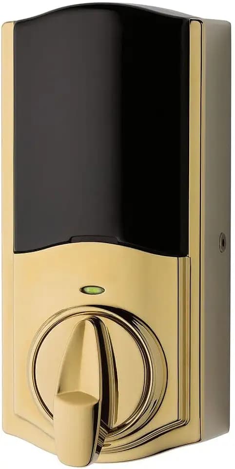 Kwikset 914 Convert Zigbee 3.0 Electronic Smart Lock Conversion Kit in Polished Brass