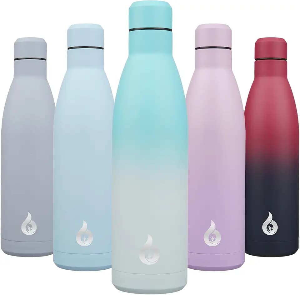 BJPKPK 25 oz Insulated Stainless Steel Water Bottle, Metal Sports Flask