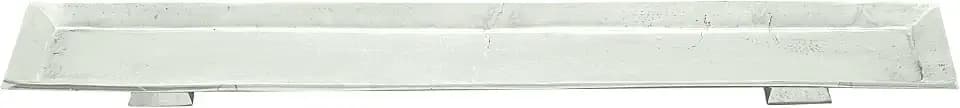 Deco 79 Aluminum Metal Tray, Tray 34" x 6" x 2", Silver