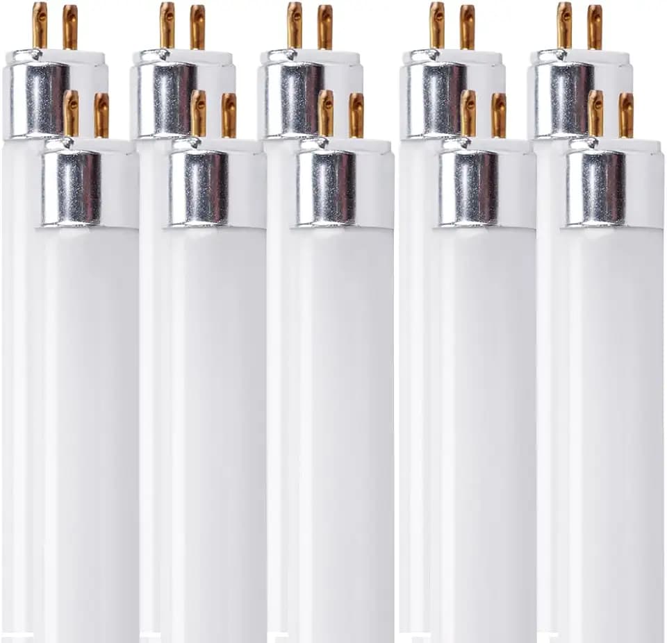New Lights F54T5/865/HO Fluorescent Tube Light Bulb, 46 Inch, 54W, 6500K Daylight, 4200 Lumens, High Output, G5 Bi-Pin Base, 4FT T5 Grow Light Bulbs - 10 Pack