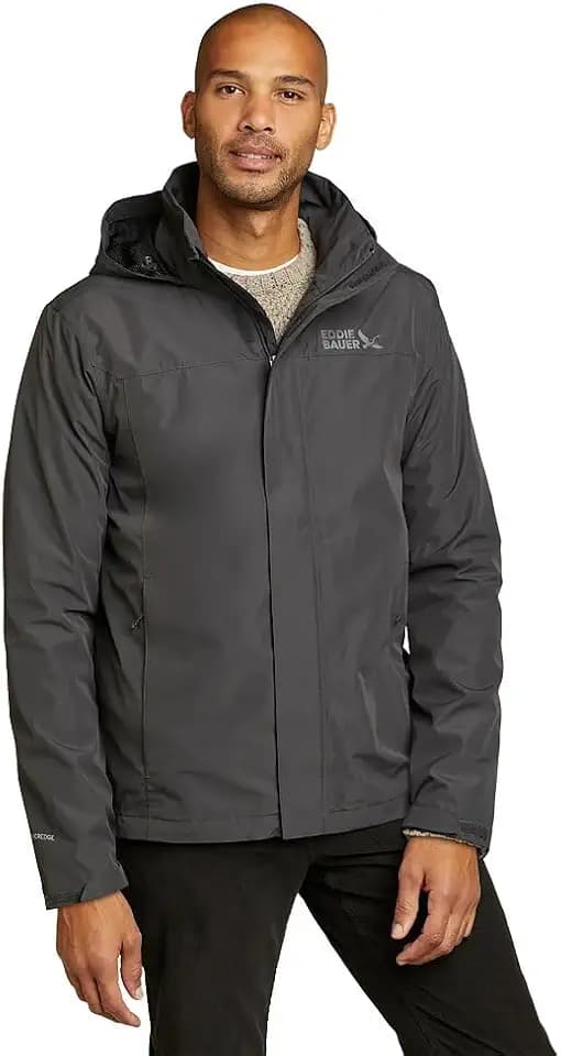 Eddie Bauer Men's Rainfoil WeatherEdge Waterproof Packable Hooded Rain Jacket