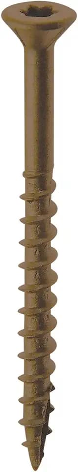 Nuvo Iron Deck Screws Jar # 8 x 2 1/2" - 250 Count, Brown