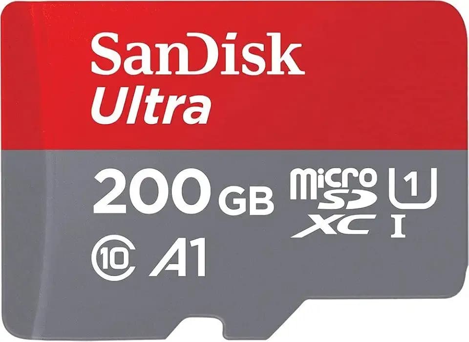 SanDisk Ultra 200GB MicroSDXC Speicherkarte + SD-Adapter mit A1 App-Leistung bis zu 100 MB/s, Klasse 10, U1