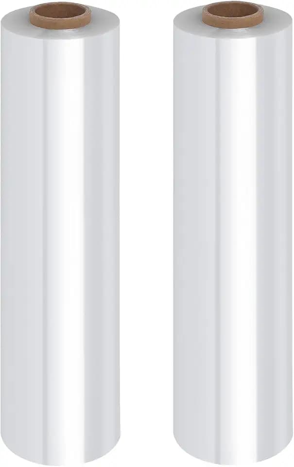 FugaCity Shrink Wrap-2 Rolls 15 inch W 1000ft L Heavy Duty Stretch Wrap,60 Gauge