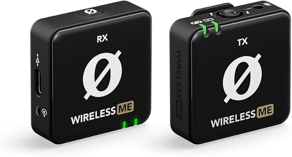 RØDE Wireless ME TX Ultra-kompakter Drahtlos-Mikrofonsystem, GainAssist-Technologie und 100 m Reichweite für Videoaufnahmen, Interviews und Content Creation (schwarz)