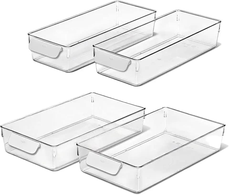 OXO Good Grips 4-Piece Fridge Storage Bin Starter Set