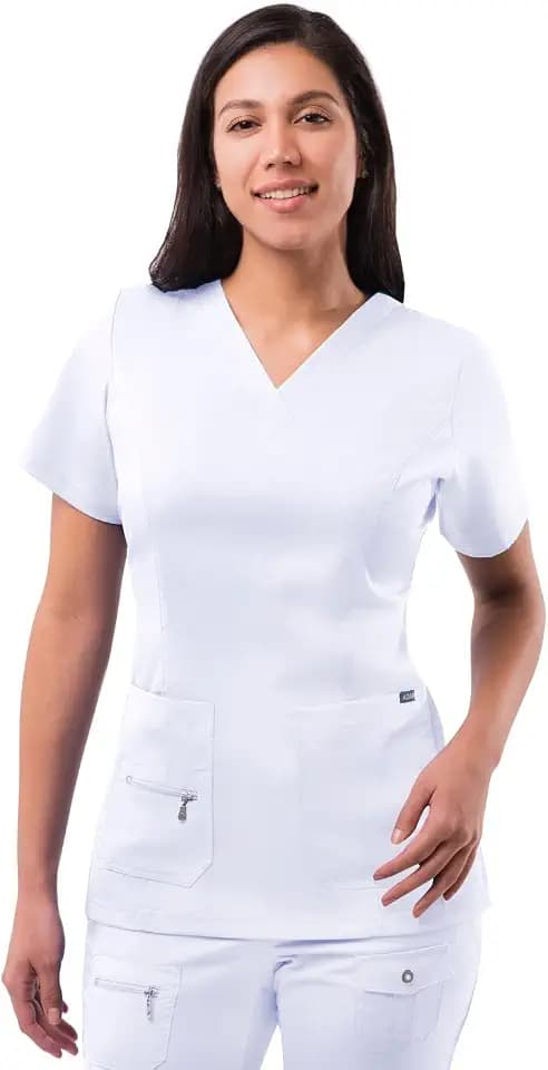 Adar Pro Scrubs for Women - Elevated V-Neck Scrub Top