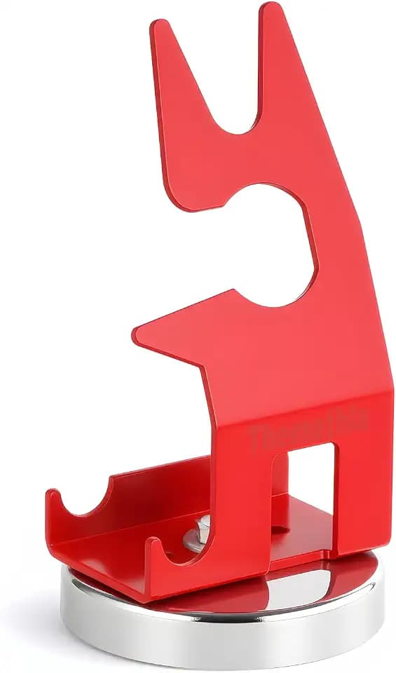 Magnetic TIG Welding Torch Holder, Welding Gun Holder with Strong Magnet Base, Stable Welder Stand for TIG Torch, Red