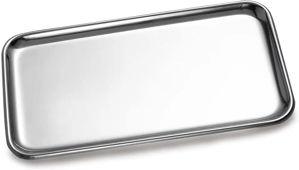 IMEEA Stainless Steel Tray 8"x4.6" Small Rectangular Organizer Tray