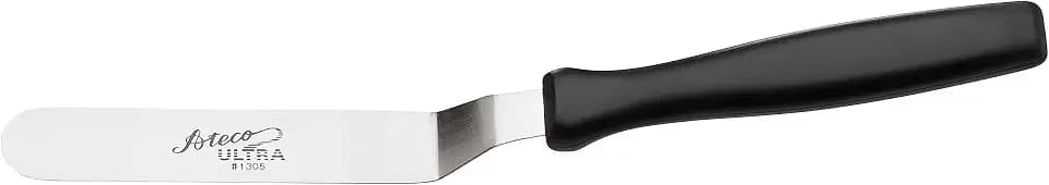 Ateco Ultra Offset Spatula with 4.25" x 0.75" Stainless Steel Blade, 4½", Silver