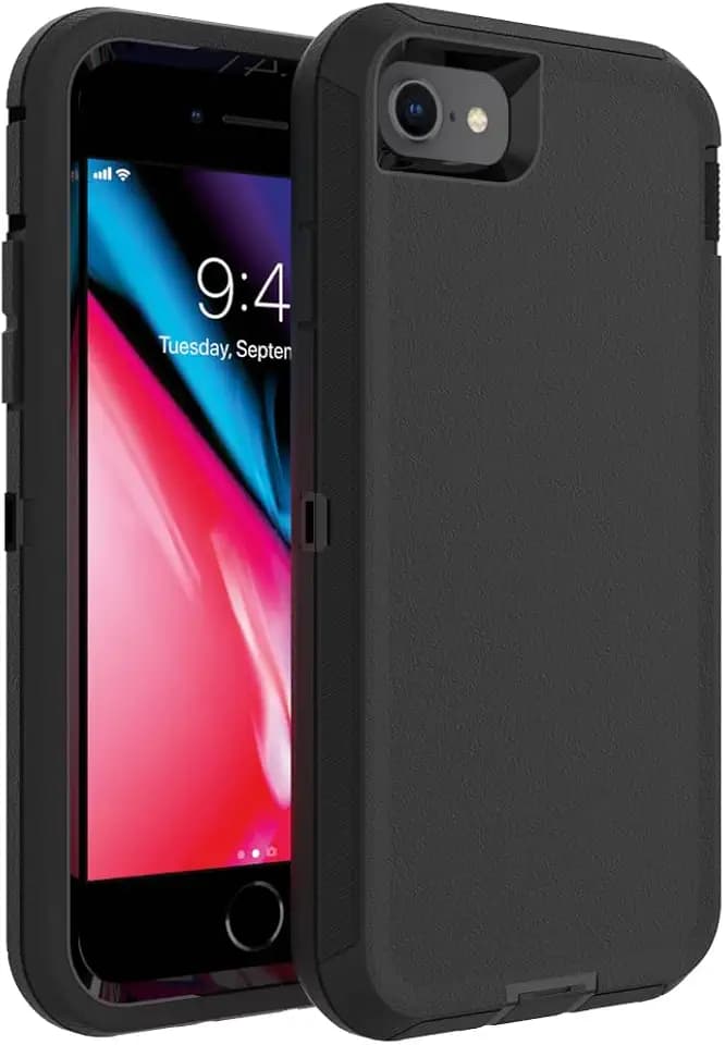 Case for iPhone Xs, iPhone X Case, Heavy-Duty Tough Rugged Shockproof Drop Protective Cover Phone Cases, Black