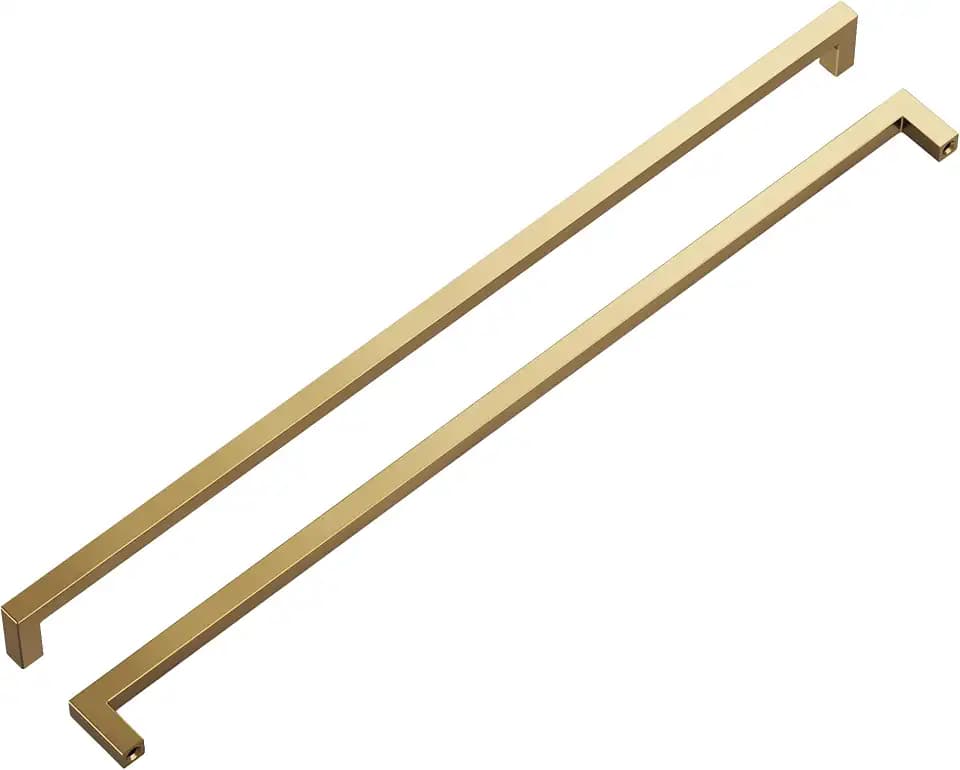 Hickory Hardware Solid Core Kitchen Cabinet Pulls, Luxury Cabinet Handles, Hardware for Doors & Dresser Drawers, 18 Inch Hole Center, Champagne Bronze, Skylight Collection(Pack of 1)