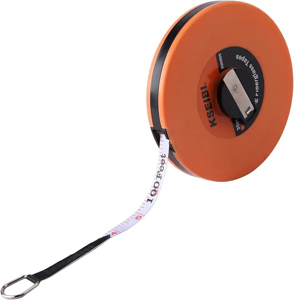 KSEIBI 302940 Closed Reel Long Tape Measure 165ft / 50m