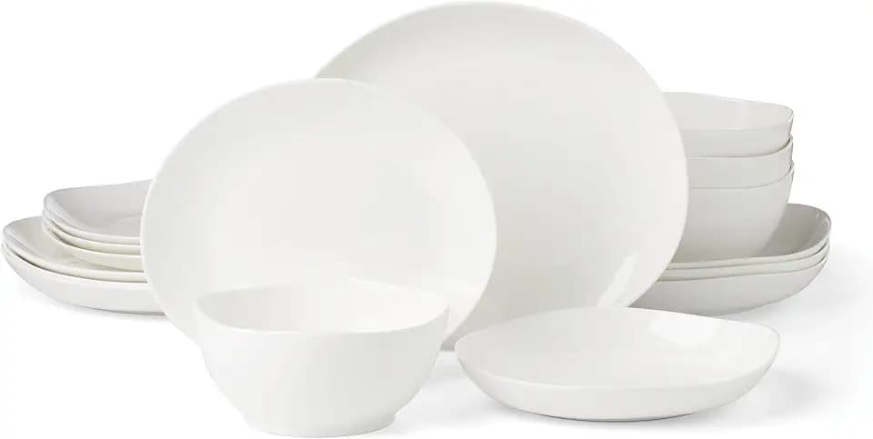 Lenox Studio 1414 Curve Bone China 16-Piece Dinnerware Set for 4