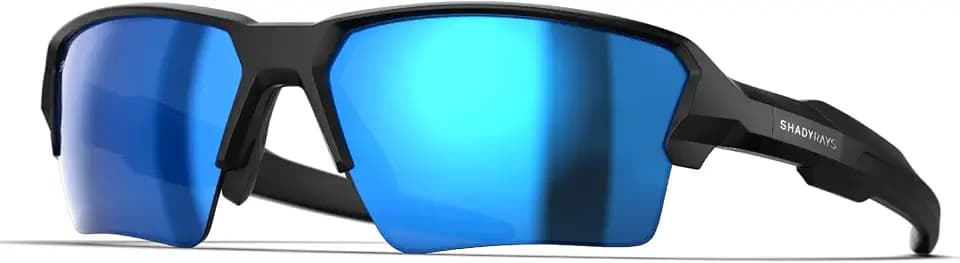 Shady Rays Talon Mens - Semi-Rimless Sporty Polarized Mens Sunglasses