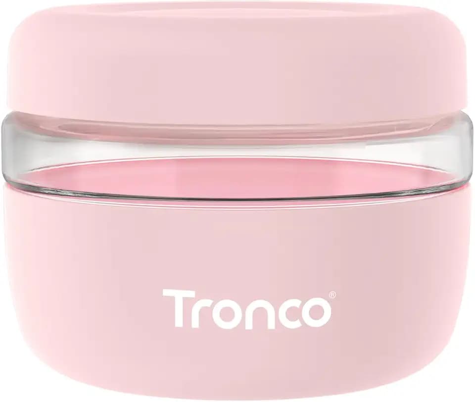Tronco 16 oz Glass Food Storage & Lunch Bowl Containers with Airtight Lids
