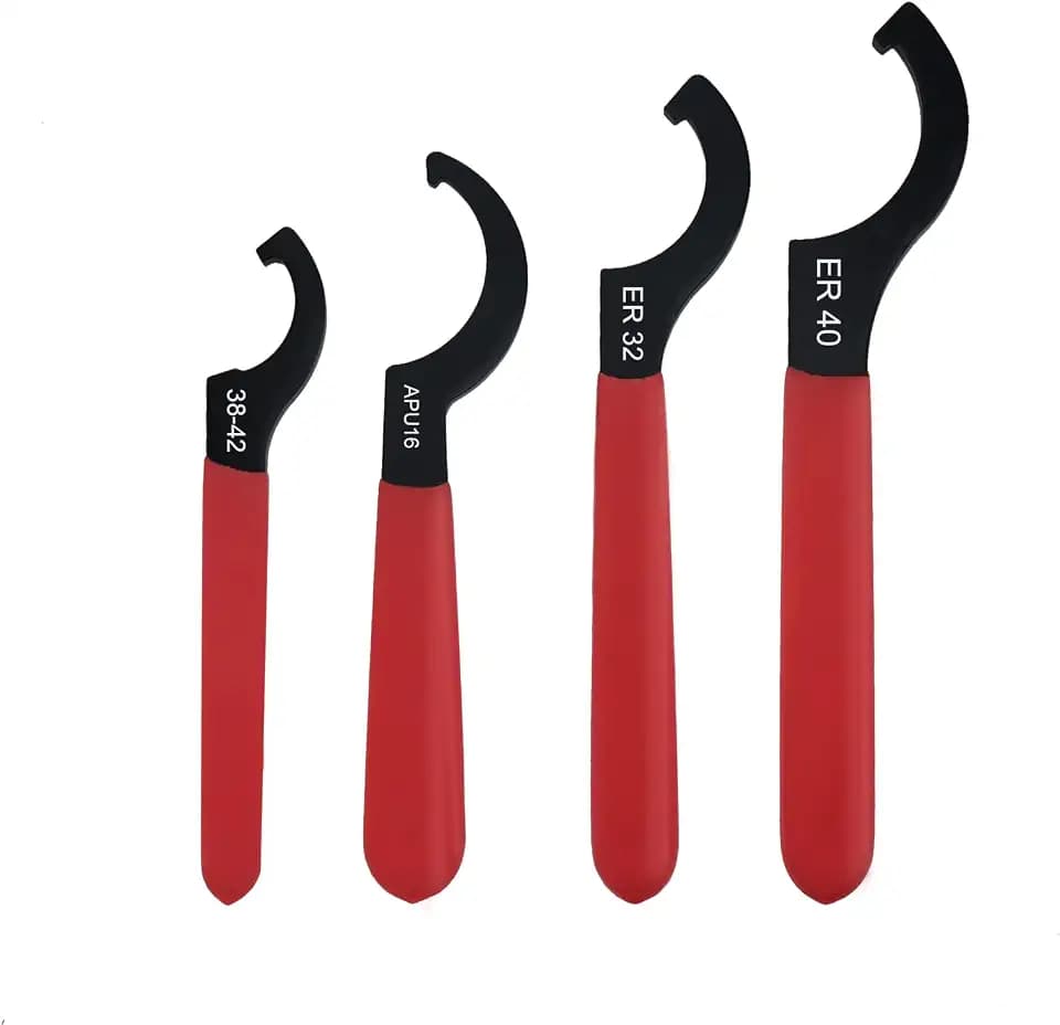 Universal Coilover Adjustment Spanner Wrench Kit, Shock Wrench with 4 Sizes, 38-42, APU16, ER32, ER40