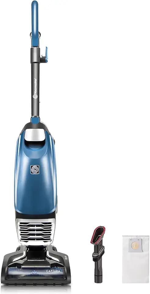 Vacmaster UB0302E Bagged Upright Vacuum Lightweight Cleaner 2-Motor Suction