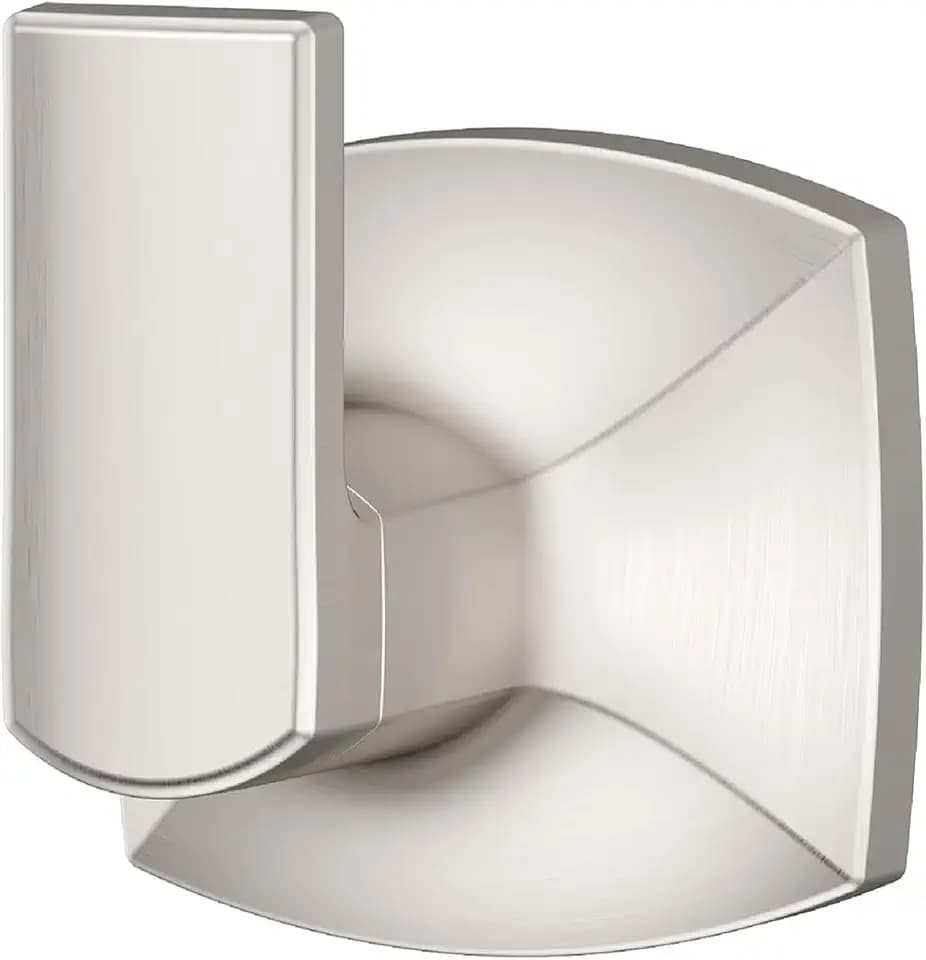 Pfister Vaneri Wall-Mounted Bathroom Towel Hook with Spot Defense Brushed Nickel Finish - Screw-In Installation for Towel Holder and Robe Hook Applications BRHVRI0GS