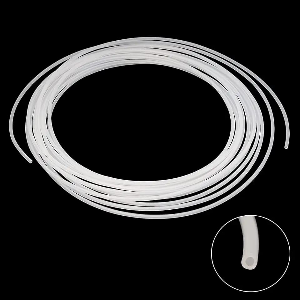 Eoiips PE Tubing 1/4"ID x 3/8"OD, Polyethylene Tubing White Translucent Hose Food Grade for Reverse Osmosis Systems & Drinking Water Filters (9.84Ft)