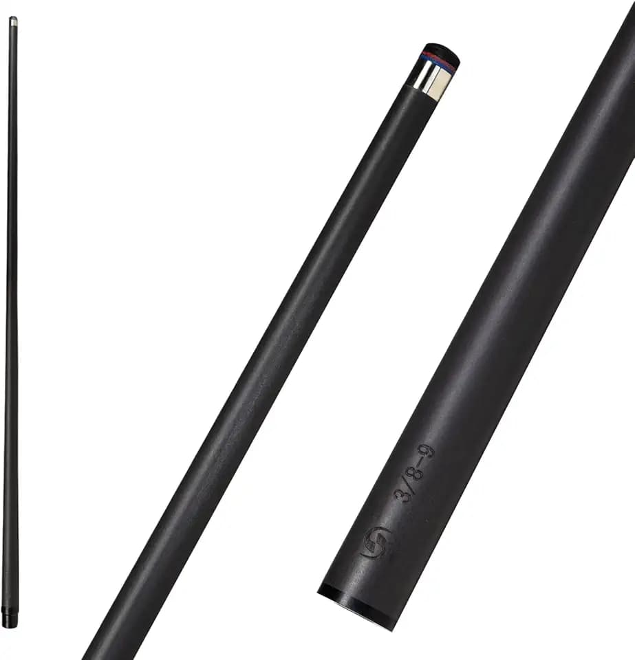 Carbon Fiber Pool Cue Stick Shaft 10.5mm/11.8mm/12.5mm,Low Deflection Pool Stick Shaft,Professional Cue Stick Shaft,Joint Collar 21.5mm(Only Shaft)
