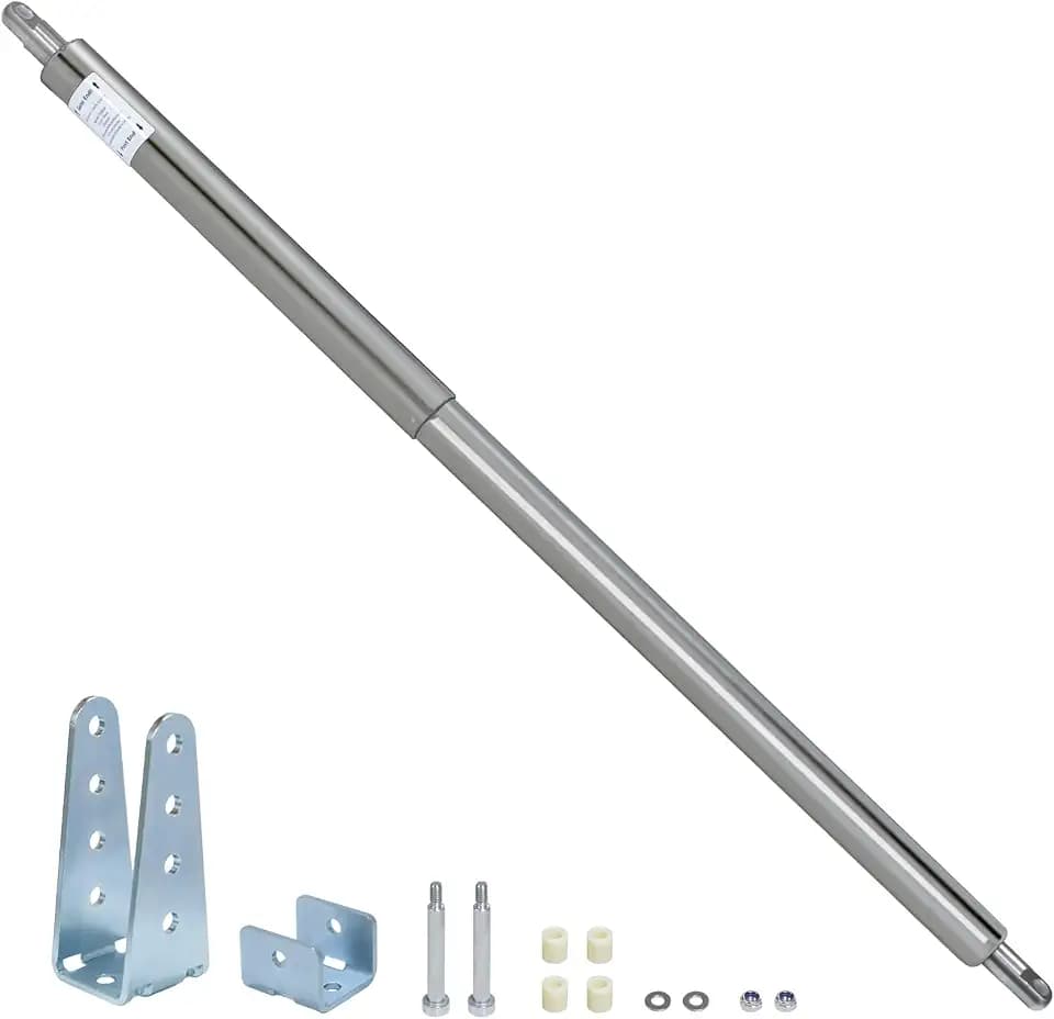 TB600SS Hydraulic Outdoor Gate Closer for 150 to 250 lb, Width 44 to 72 Inches. Gates on Farms, Ranches, Gardens, Sports Complexes and Home Yard, Stainless steel color, Opening Pressure 8 to 18 Pounds