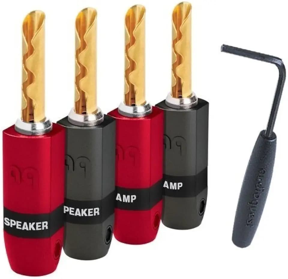audioquest Banana SureGrip-300 BFA Gold 4-er Pack