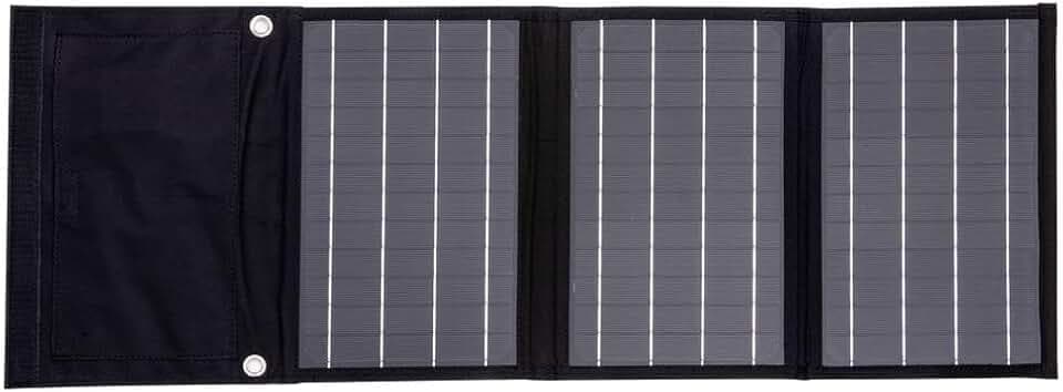 Technaxx 21W Solarladegerät Tragbares Monokristallines Solarpanel Faltbar mit 2 USB Anschlüssen für Smartphone Tablet Powerbank Kamera Hoher Wirkungsgrad 19% Ideal für Camping Reisen Outdoor TX-207