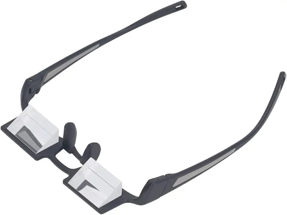 Lazy Brille, Bettprisma Brille, Horizontale High Definition Prisma Brille, 90 Grad Prisma Brille Zum Liegen, Lesen und Fernsehen/Handy