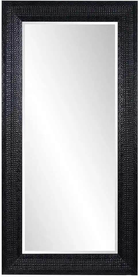 Howard Elliott Drago Mirror Wood Textured Black