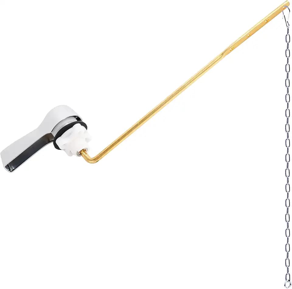 Hibbent Universal Metal Front Mount Toilet Handle Replacement Kit, Chrome