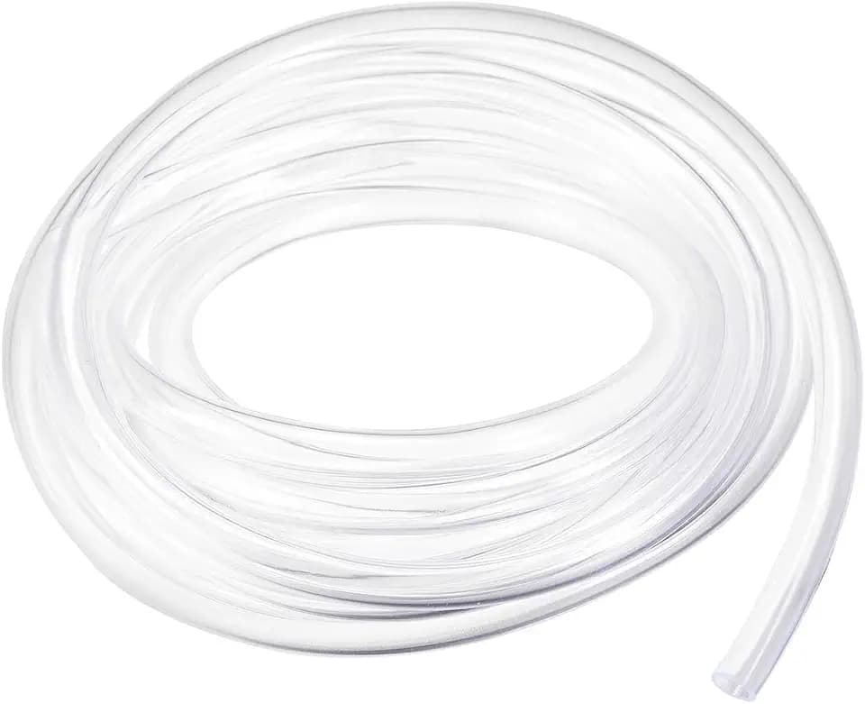 uxcell PVC Hose Tube, 6mm(0.23") ID x 8mm(0.31") OD 3 Meter 9.8ft Clear Vinyl Tubing, Plastic Flexible Water Pipe