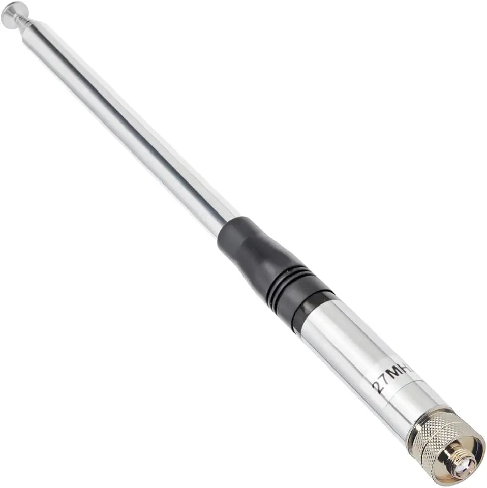 HYS 27Mhz CB Antenna, SMA-Female Telescopic/Rod 9-inch to 51-inch Antenna