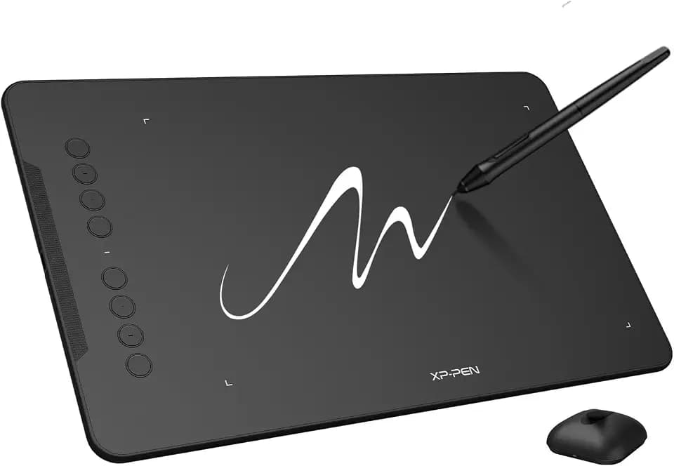 XPPen Deco 01 V3 Bluetooth Grafiktablett mit Stift für PC, 10x6,25 Zoll