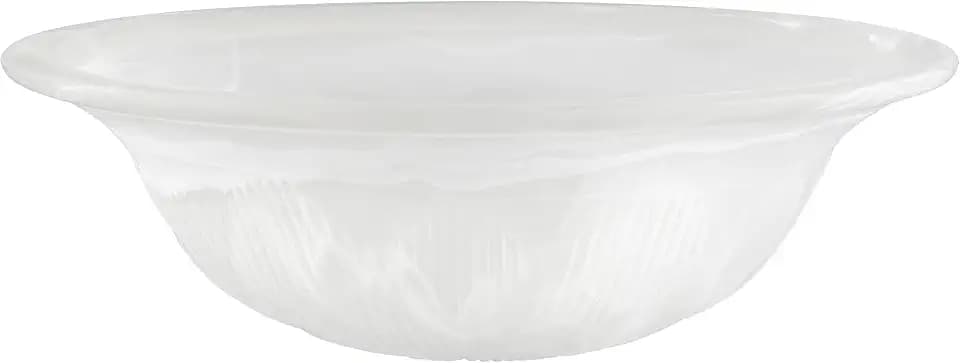 Aspen Creative 25016-65-1 Replacement Alabaster Glass shade for Flush Mount or Semi-Flush Mount, 1/2" Center Hole, 11-5/8" Diameter x 3-7/8" Height