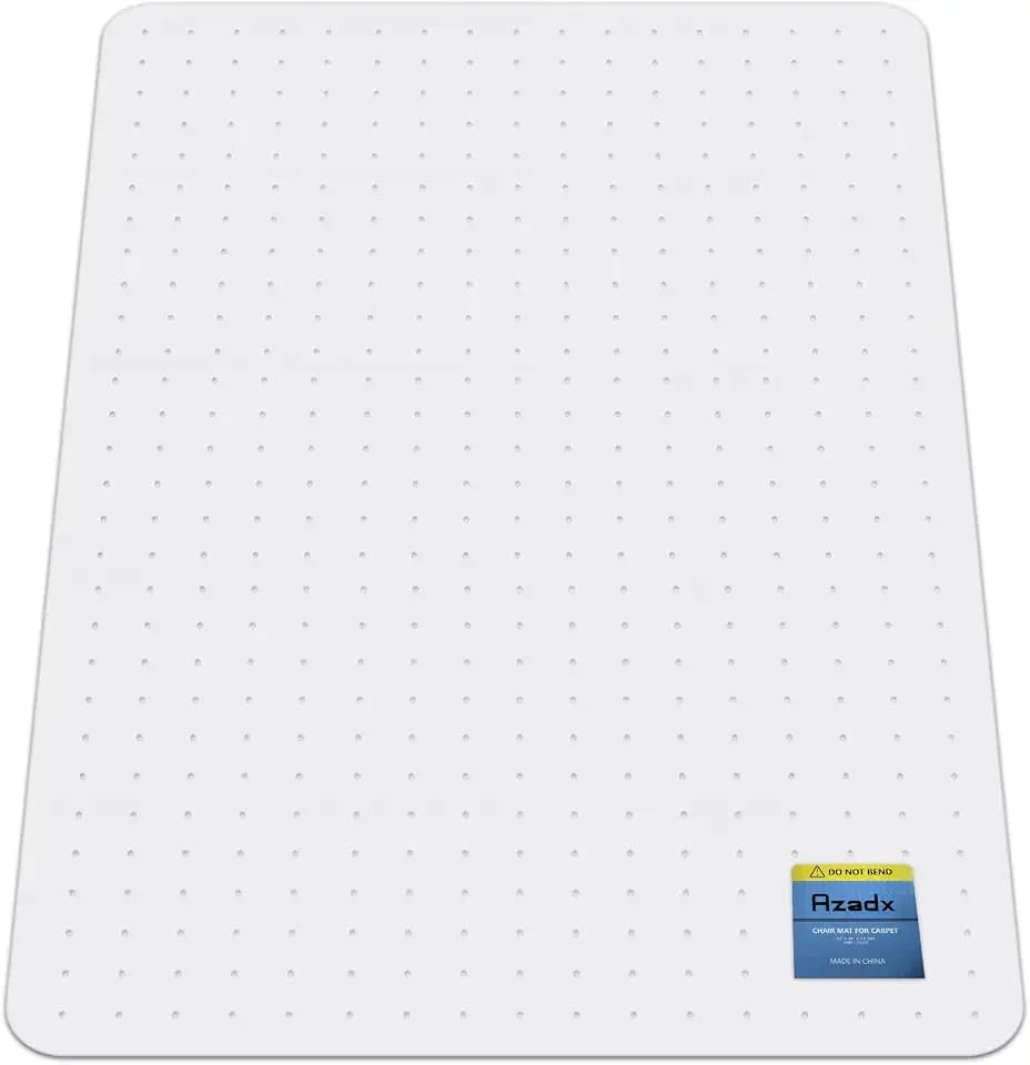 Azadx Heavy Duty Office Chair Mat for Carpet 32" x 48" Hard Material