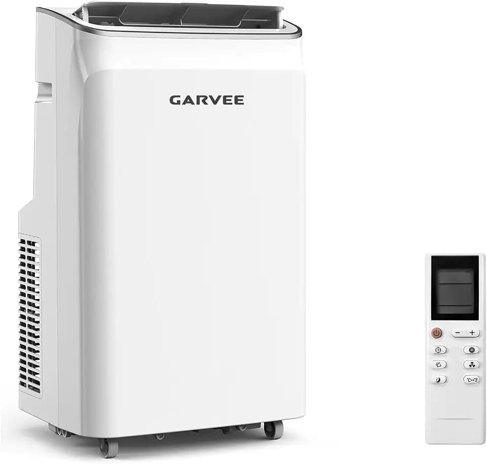 Garvee 12,000 BTU Portable Air Conditioner, 8150 BTU SACC 3-in-1 AC Unit with Cooling, Dehumidifier & Fan Modes, for Rooms up to 550 Sq.Ft, 24H Timer, Remote Control, Window Kit Included