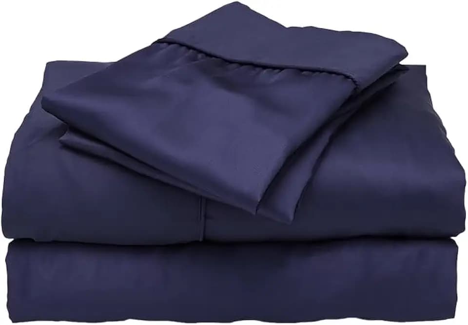 ettitude 100% Lyocell from Organic Bamboo Sheet Set (Queen, Ocean Blue)