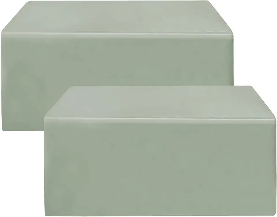 Fitted Table Cloths For 6 Foot Rectangle Tables 2 Pack Sage Green