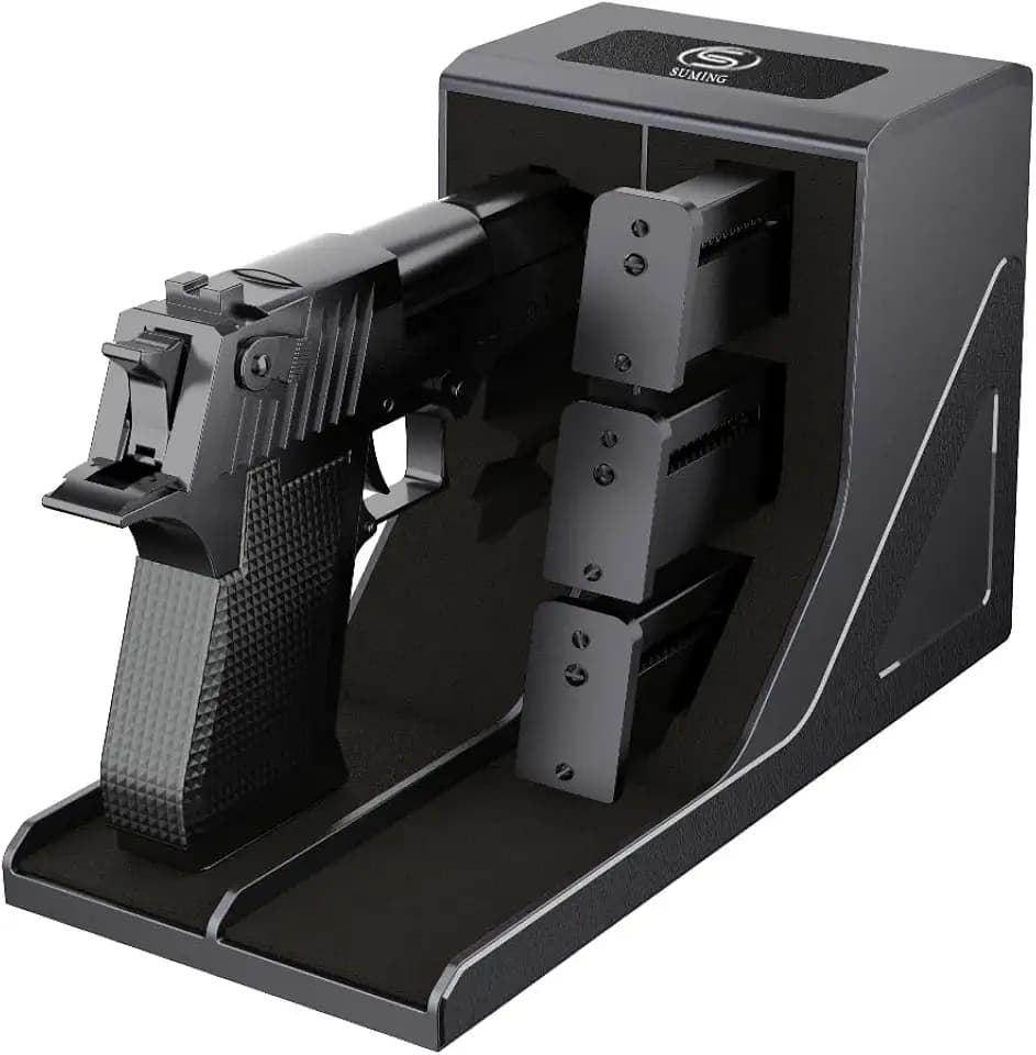 SUMING Universal Pistol Rack, Handgun Rack Pistol Holder for Gun Safe, Gun Holder Protective Pistol Stand Gun Storage Fit Most Handguns