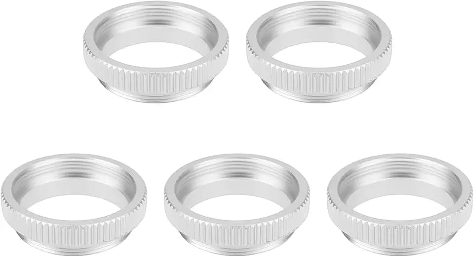YINETTECH 5er Pack Silberne c‑auf‑cs Objektivadapterringe 5 mm Kompatibel mit cs‑Mount und c‑Mount Objektiven