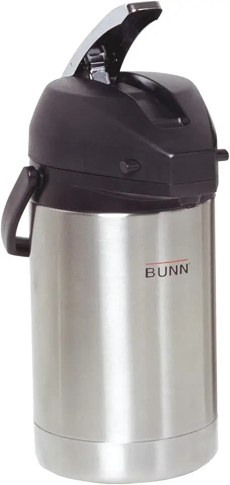 BUNN 2.5 Liter Lever-Action Airpot, Stainless Steel, 32125.0000