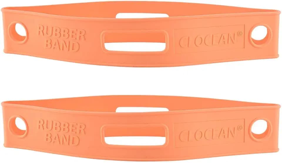 2 Pack Firefighter Helmet Straps, Thickened Rubber Firefighter Helmet Band to Hold Flashlight and Firefighting Accessories, Durable and Elastic to Fit for Most Fire Helmets or Hard Hats