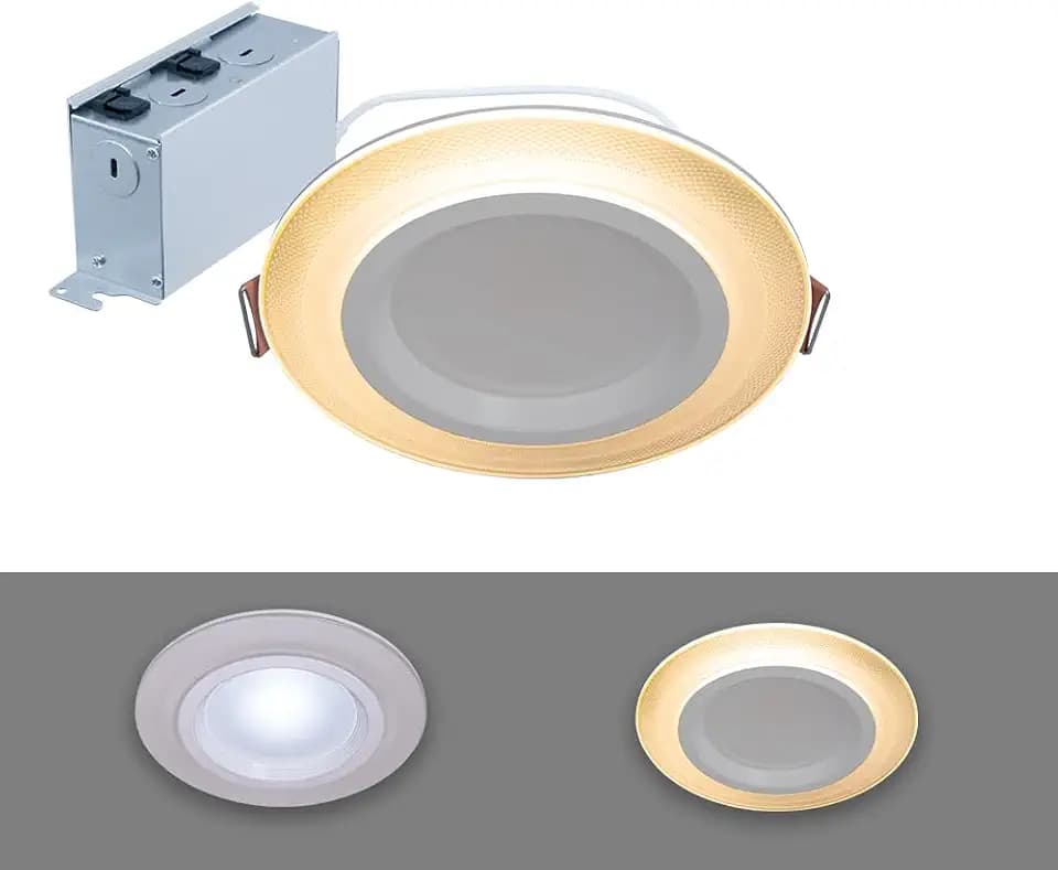 HALO RL LED Recessed Lighting 6 inch Canless with Night Light 5CCT 1000lm