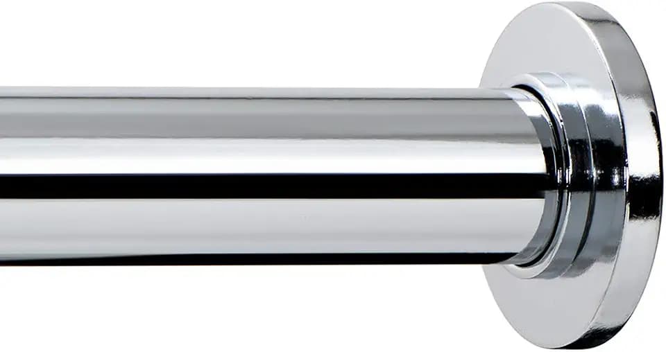 Ivilon Tension Curtain Rod - Spring Tension Rod for Windows or Shower, 24 to 36 Inch. Chrome