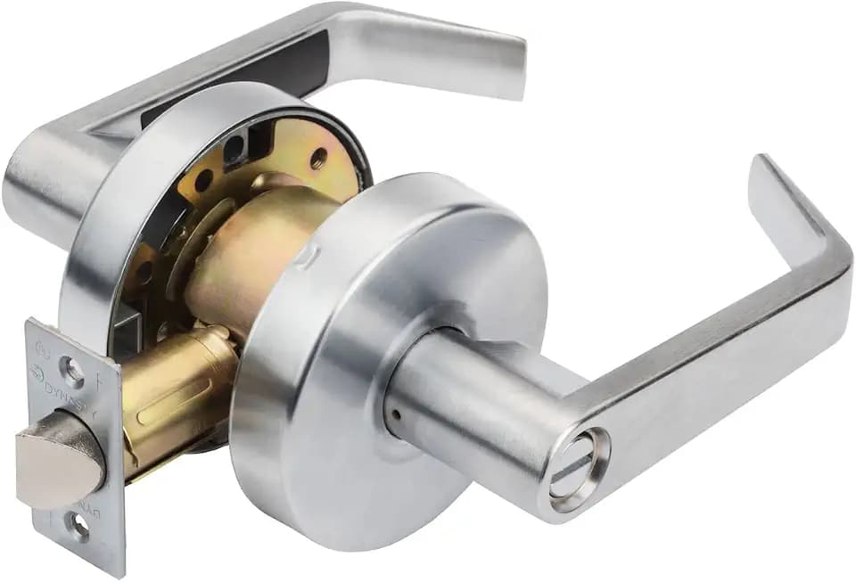 Dynasty Augusta Passage Lever Set, ADA, Grade 2, Satin Chrome