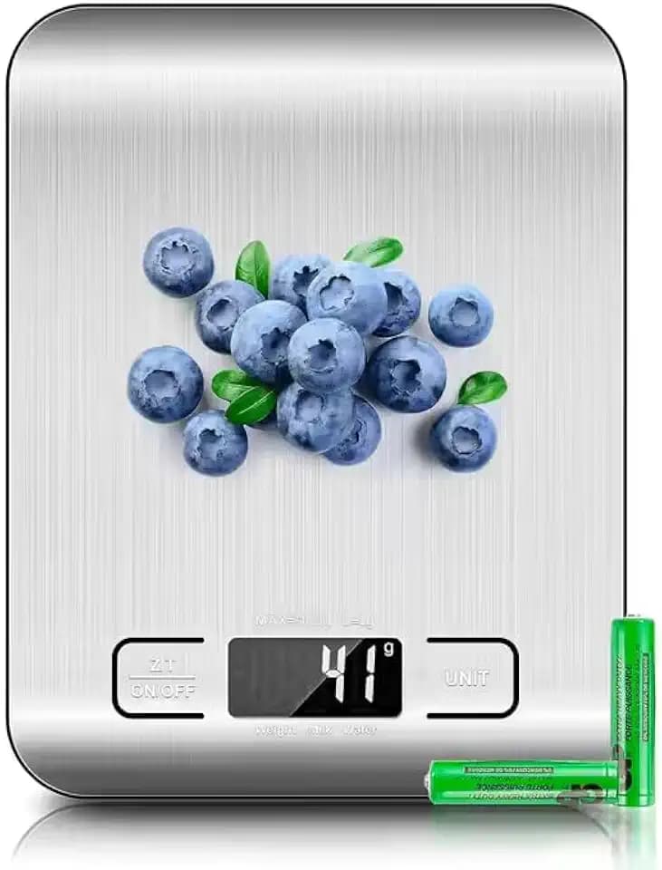 Digital Food Kitchen Scale – Grams and Ounces, Precise Weight for Baking, Cooking, Keto, Meal Prep & Weight Loss – LCD Display, Medium Size